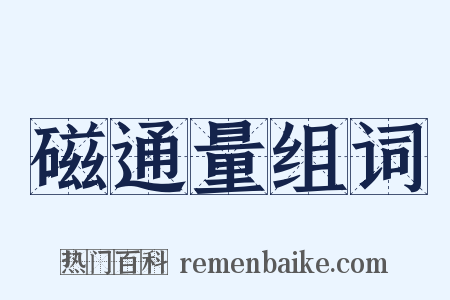 磁通量组词是什么意思的图片